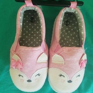 Size 6 Infant Pink Fox Shoes nwt